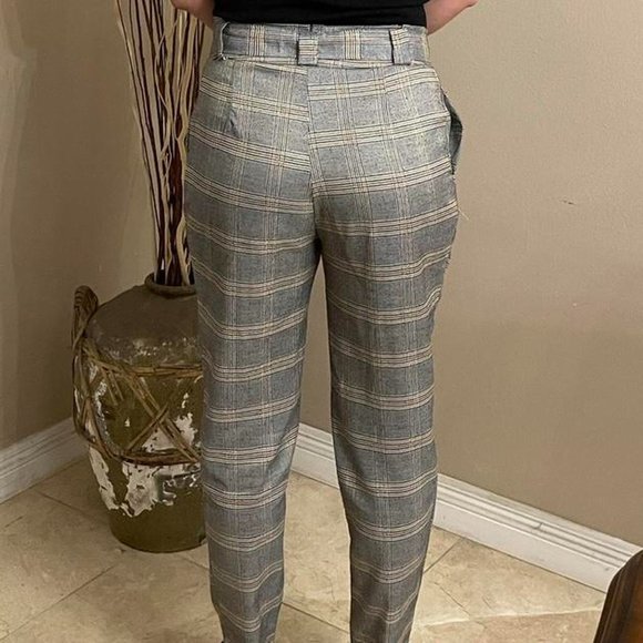 Gray Plaid Pants - Picture 2 of 3